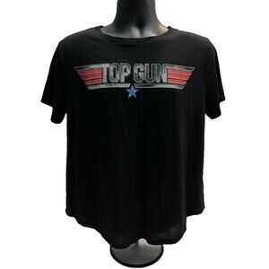 Woman’s Top Gun Black T-Shirt